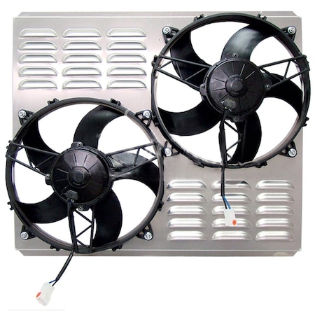 Aftermarket Z40075 Dual High CFM 11 Electric Fan And Shroud 18 18 x 22 38 x 4 38 Z40075-NOR